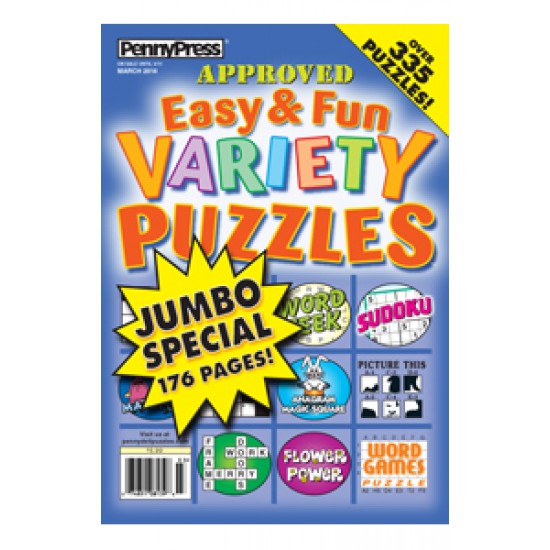 Easy & Fun Variety Puzzles