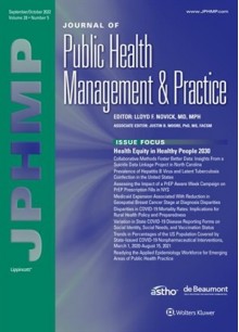 Journal Of Public Health Management & Practice Journal Of Public Health Management & Practice