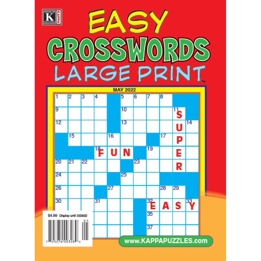 Subscribe or renew easy crosswords large print magazine subscription.