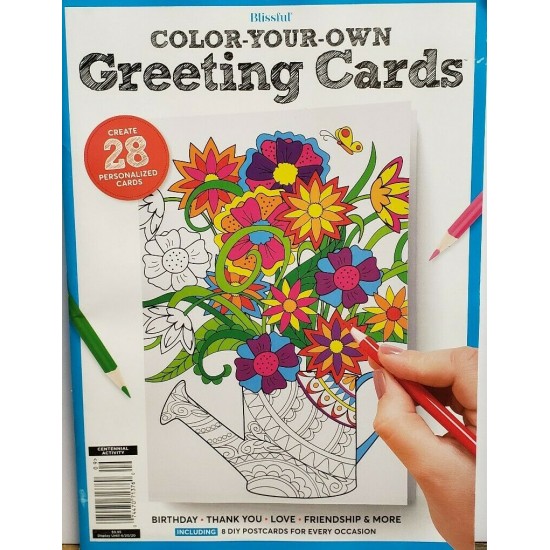 Blissful Color-Your-Own Greeting Cards Blissful Color-Your-Own Greeting Cards