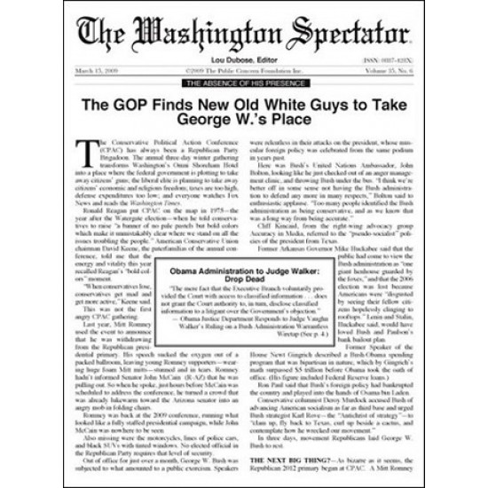 Washington Spectator Washington Spectator